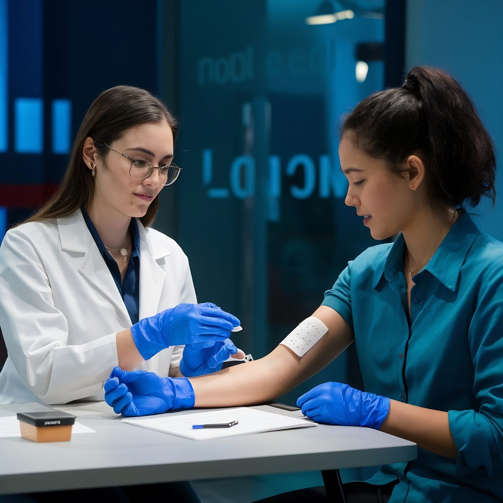 Full body blood test screening used to detect diabetes, thyroid disorders, vitamin deficiencies, hormone imbalance, and cholesterol levels.
